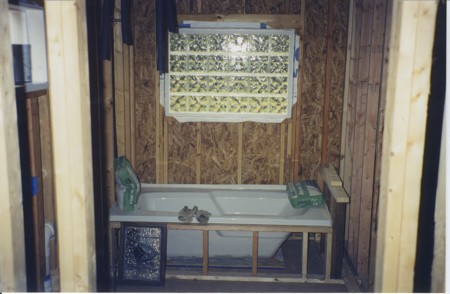 Before shot of master bath.  Unfortunately we didn't get any after pictures.  It did turn out great in our own humble opinion.