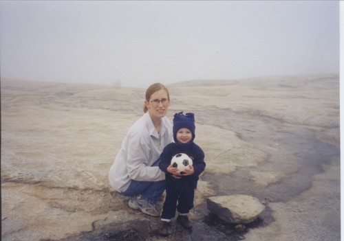 Mommy and Me in the Stone Mountain Fog